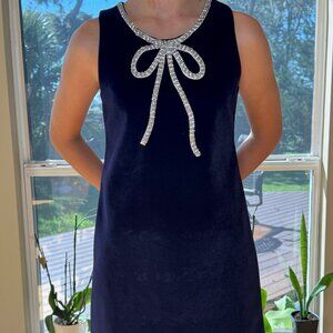 Velvet bow princess dress